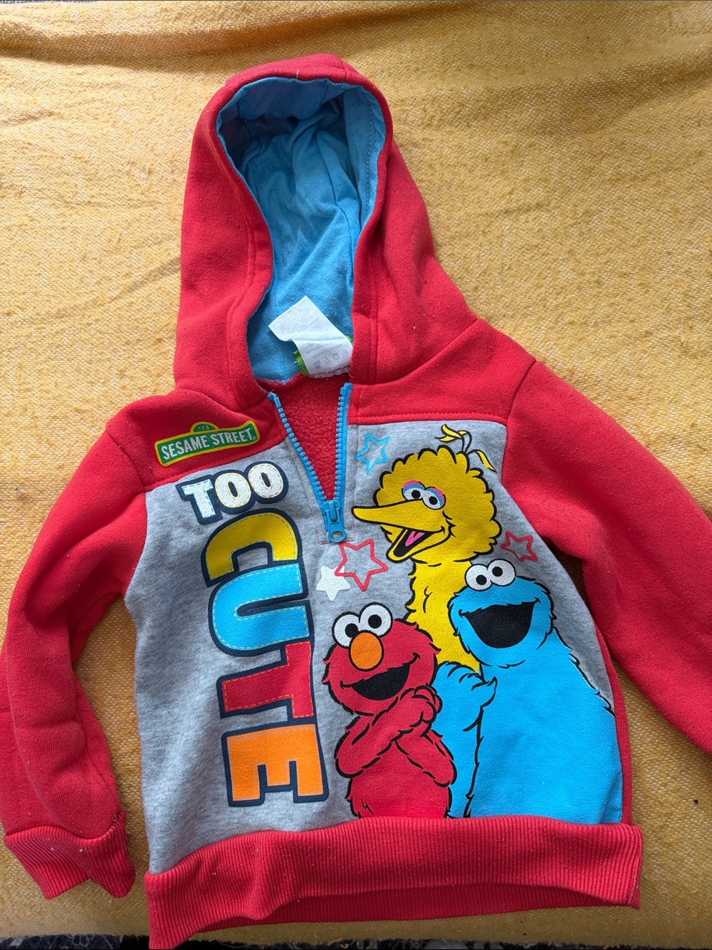 SESAME STREET TOO CUTE QUARTER ZIP